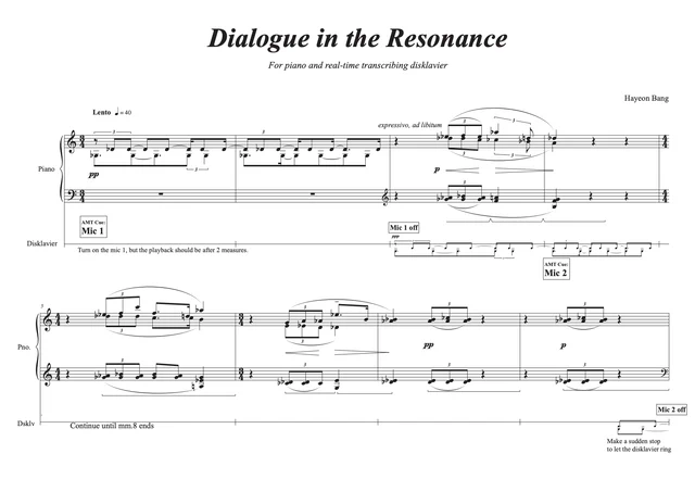 Dialogue in Resonance (2024), score excerpt